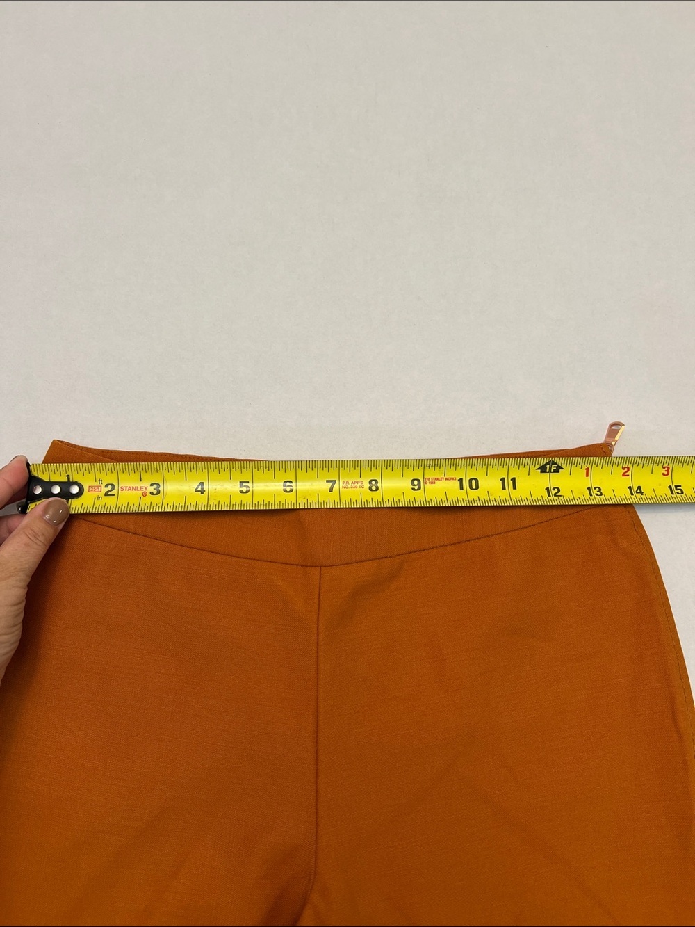 MOSCHINO CHEAP AND CHIC BURNT ORANGE BROWN PULL ON VIRGIN WOOL PANT SIZE 4 - Picture 8 of 13